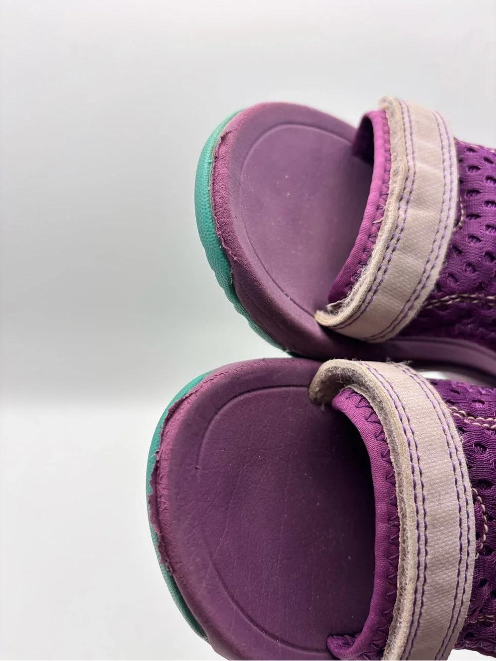 Teva Kids Purple and Cream Sport Sandals with Teal Accent